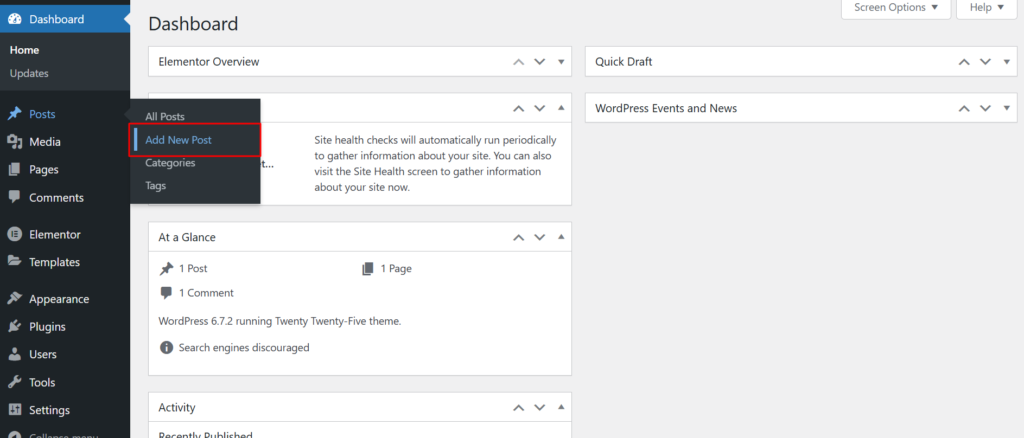 Accessing WordPress Block Editor - Gutenberg