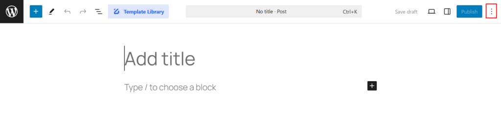 More Options in WordPress Block Editor
