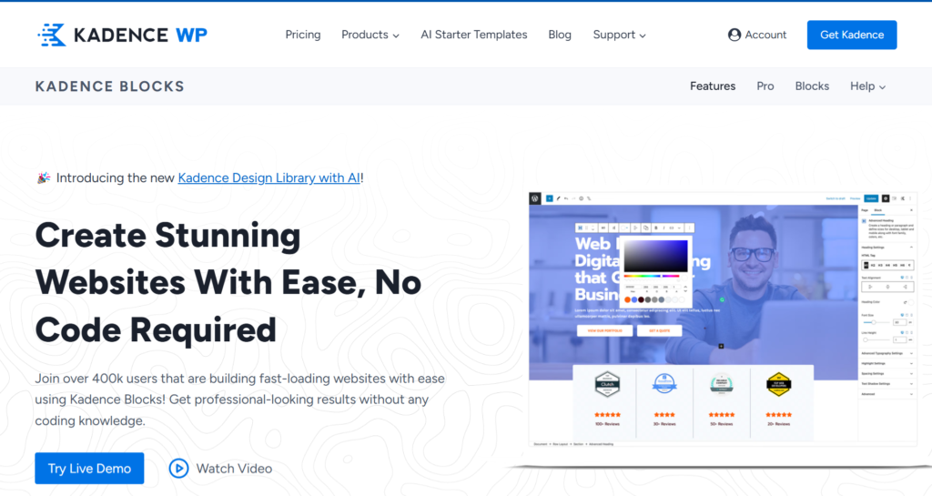 Kadence Blocks - Best WordPress Block Plugin
