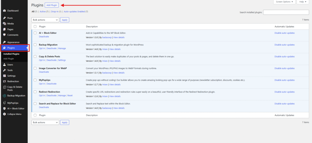 Add new plugin