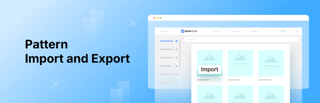 Pattern Import and Export