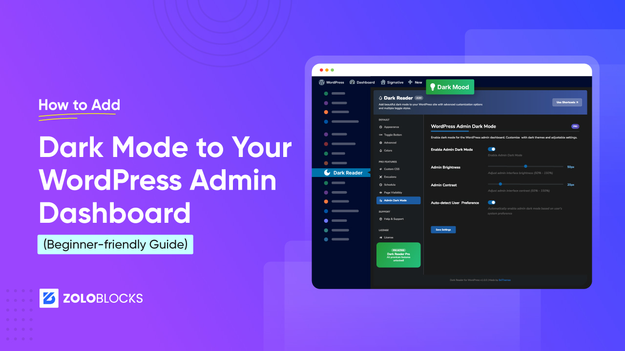Add Dark Mode to WordPress Admin Dashboard