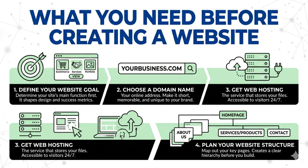 What You Need Before Creating a Website