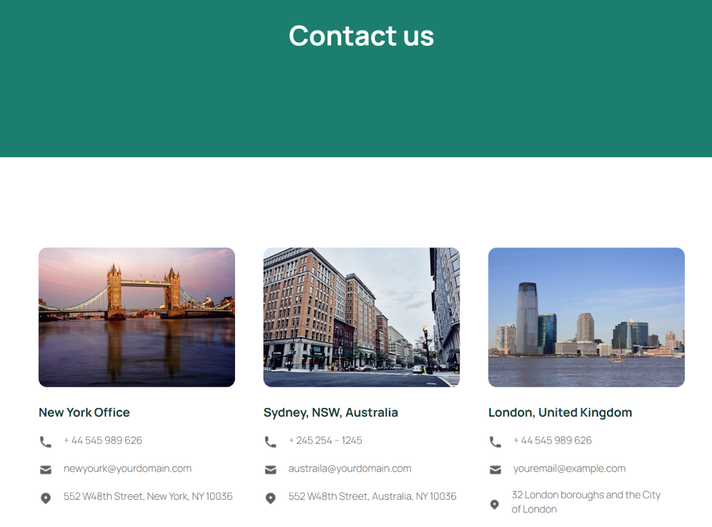 Contact Page