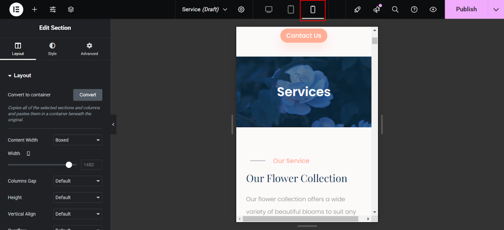 Test Responsiveness: Use the mobile preview option in Elementor.