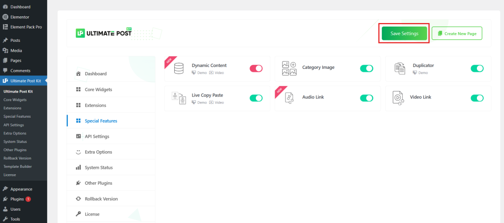 widgets