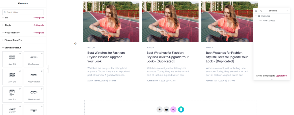 archive page layout